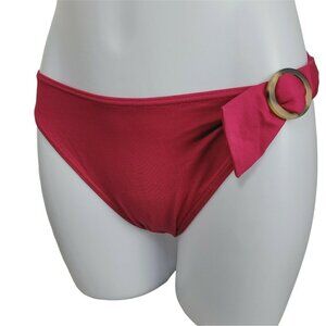 Vintage Rasurel By Lejaby Bathing Suit Bottom Swim Bottom Crimson Sz 3 Large